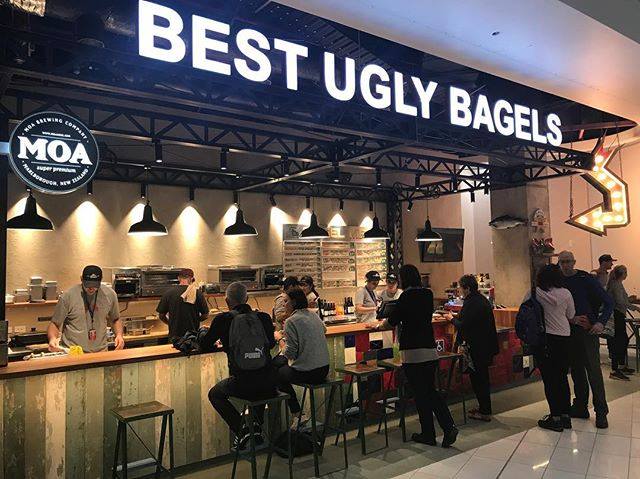 The Best Ugly Bagels storefront at Auckland Airport