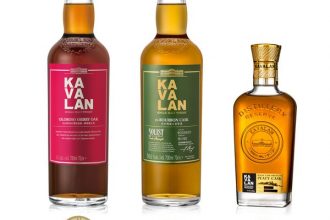 A line-up of the Kavalan range