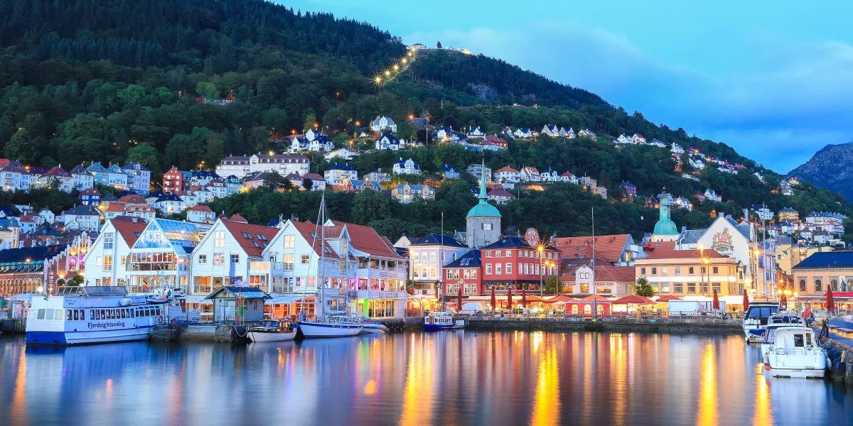 The town of Bergen, Norway