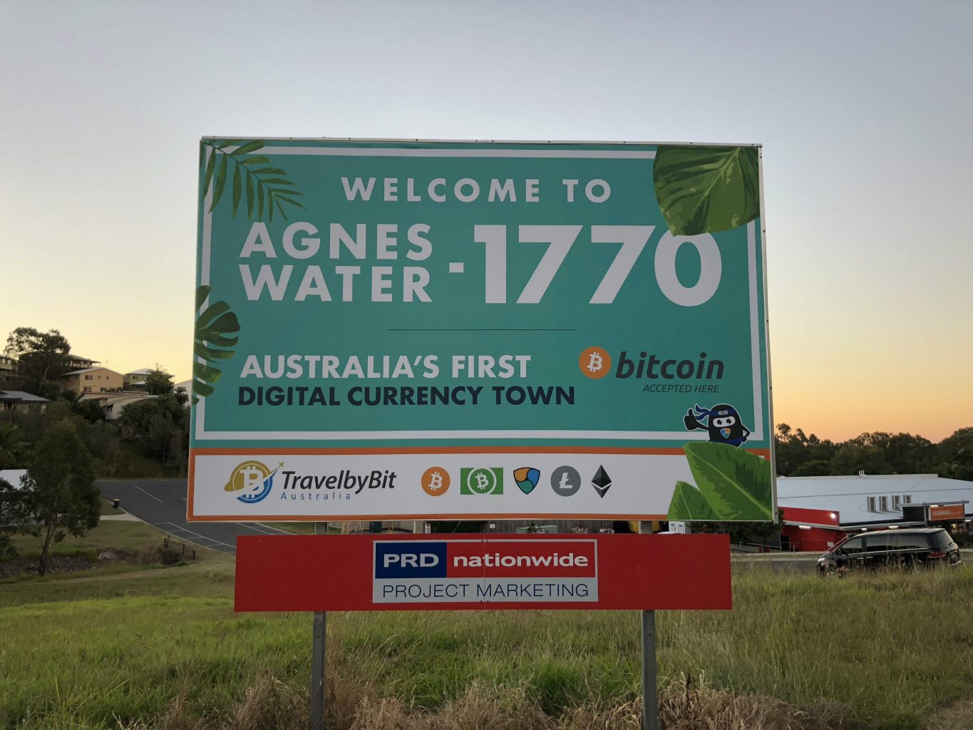 Agnes Water is Australia’s first digital currency town, a town with all sorts of merchants set up using digital currencies.