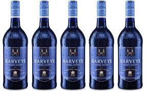 new bottles of harveys thermochromic-labelled bristol cream sherry