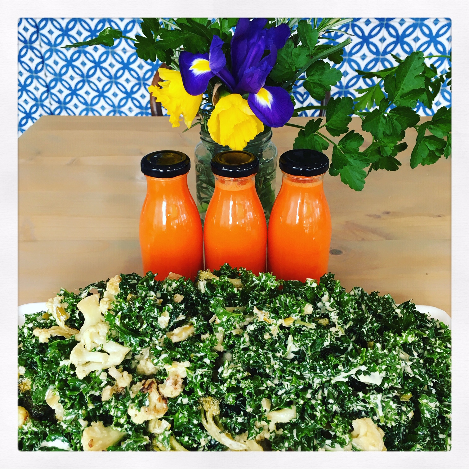 Kale Slaw and Slow pressed juices - No Grainer